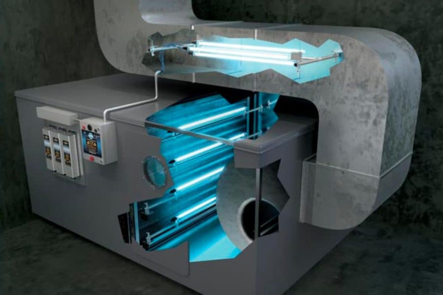 uv lights in an HVAC system